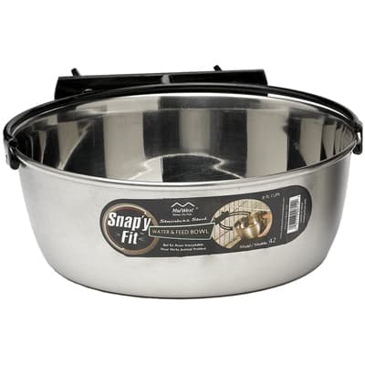 MidWest Homes for Pets Snap’y Fit Stainless Steel Food Bowl - Best Stainless Steel Dog Bowls