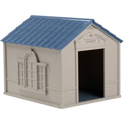 Sunacast Outdoor Dog House with a Door