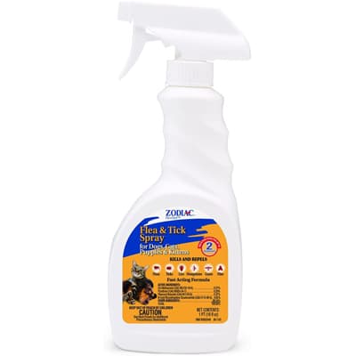 Zodiac Flea & Tick Spray- Best Flea Sprays for Cats