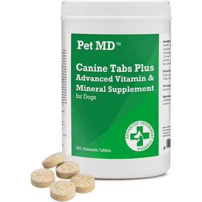 Pet MD – Canine Tabs Plus Advanced Multivitamins for Dogs