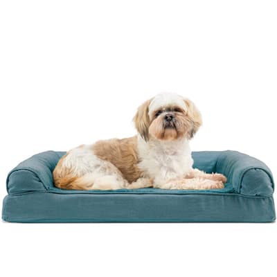Furhaven – L-shaped Chaise and Traditional Dog Beds