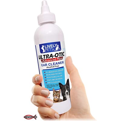 Lively Pets Dog Ear Cleaner and Ear Infection Treatment