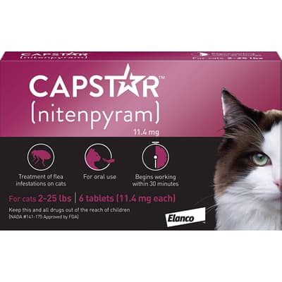 Capstar Fast-Acting Oral Flea Treatment for Cats - Best Cat Flea Treatments